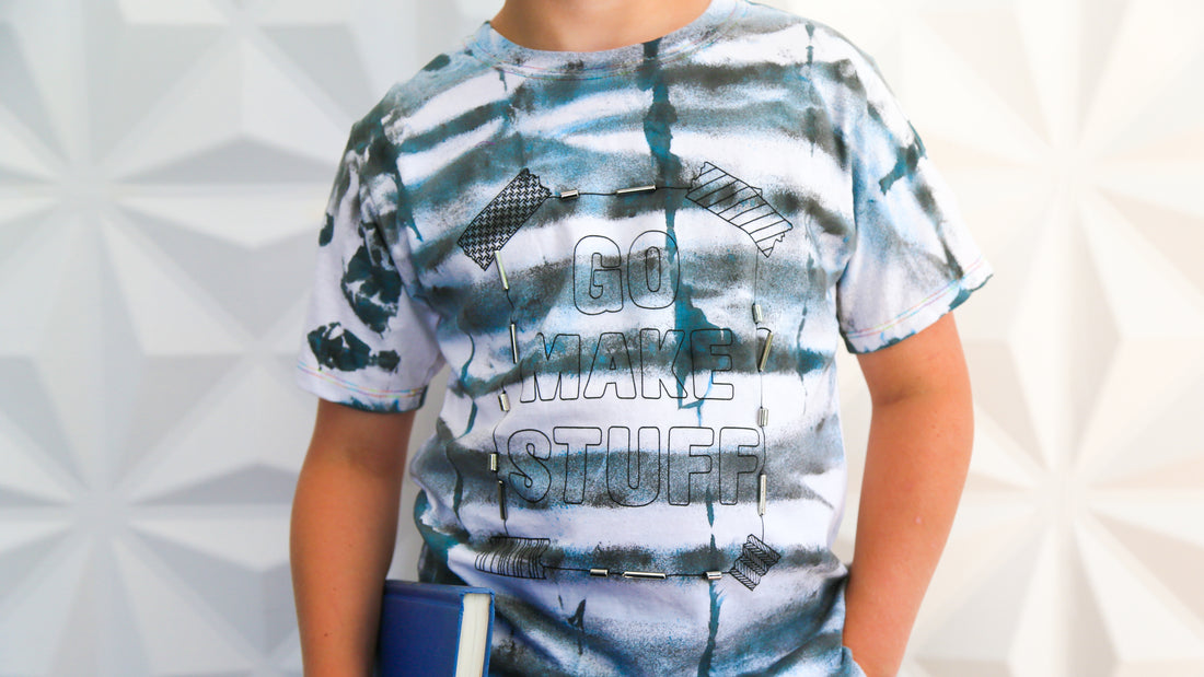 Embellished Shibori T-shirt DIY