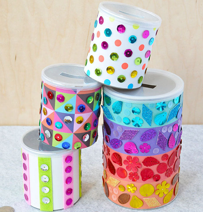 Sequin Piggy Banks